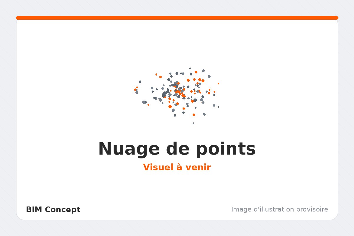 Nuage de points d'un pôle hospitalier relevé au scanner laser 3D