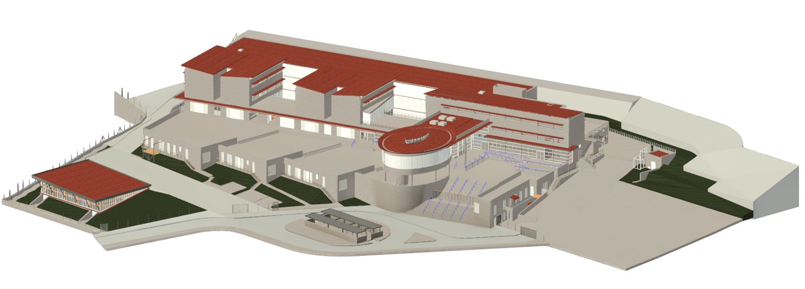 Relevé 3D et modélisation d'établissements scolaires en Corse-du-Sud